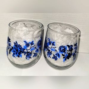 2 Piece Stemless Wine Glass Set